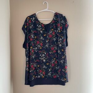 Papermoon - Floral Black Women's Top